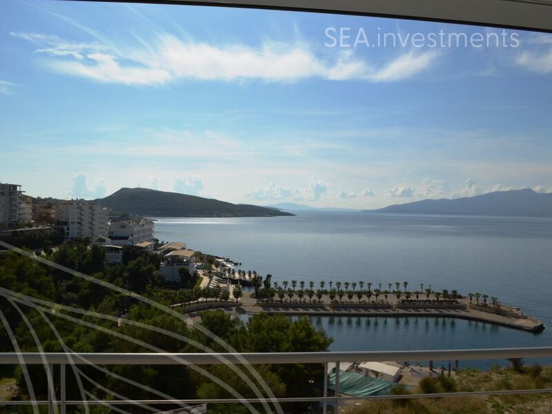 Nádherný apartmán 3+kk s výhledem na moře, o rozloze 113 m2, Saranda, Albánie