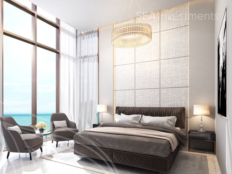 Luxusní apartmán 5+kk, s výhledem na moře a centrum, o rozloze 175m2, Dubaj, Spojené arabské emiráty
